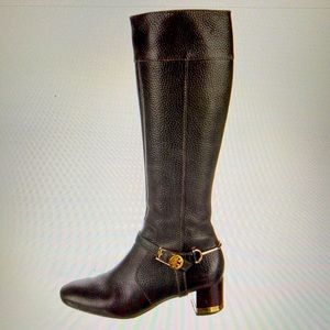 Tory Burch leather knee-high riding boots